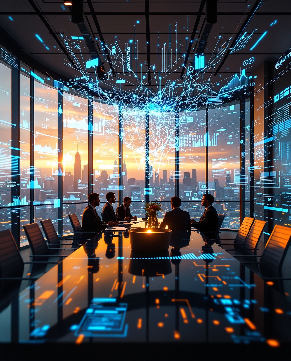 IT professionals collaborating on enterprise technology programs